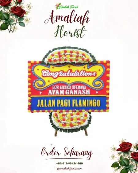Sewa Papan Bunga Balai Rakyat Depok